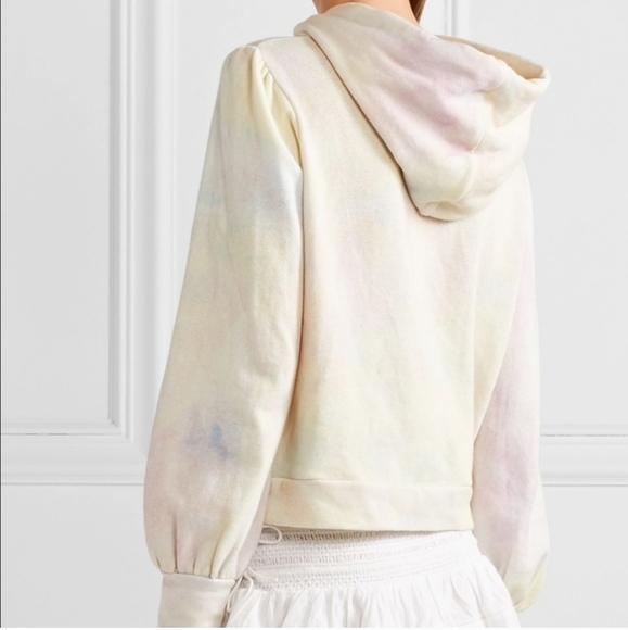 Loveshackfancy pastel linette tie dye puff sleeve hoodie! - Picture 1 of 4